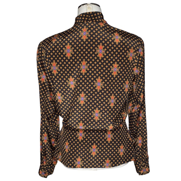 Vintage Evan Picone Wrap Peplum Blouse - Picture 2 of 14